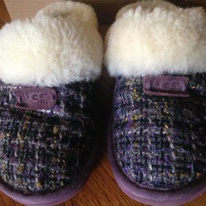 Ugg Slippers "COZY TWEED" (purple/rum) Wm. Sz. 5